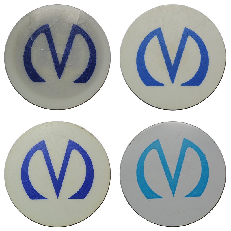 Пластиковые багажные жетоны метро Санкт-Петербурга (4 варианта)