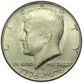 Монета 50 центов (1/2 доллара) 1976 D 200 лет независимости США