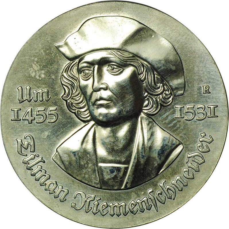 Монета 5 марок 1981 Тильман Рименшнайдер Германия ГДР