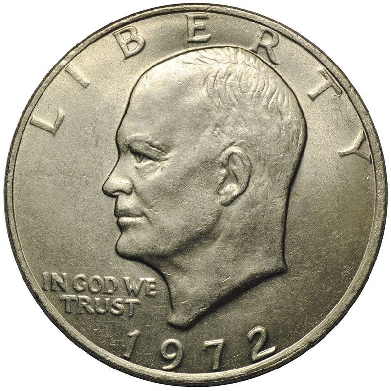 Монета 1 доллар 1972 Эйзенхауэр США