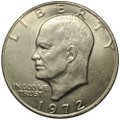 Монета 1 доллар 1972 Эйзенхауэр США