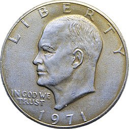 фото для Монета 1 доллар 1971 Эйзенхауэр США Аверс