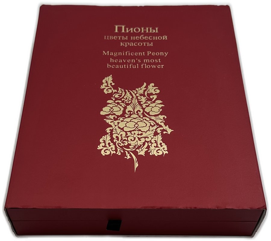 Набор 1 доллар 2008 Пионы Цветы небесной красоты Острова Кука 4 монеты