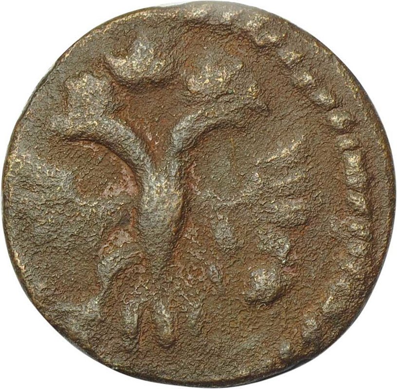 Монета Полушка 1720 ВРП год арабский