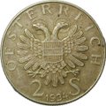 Монета 2 шиллинга 1934 Энгельберт Дольфус Австрия