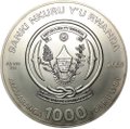 Монета 1000 франков 2009 Знаки зодиака - Телец Руанда