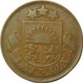 Монета 5 сантимов 1922 Латвия