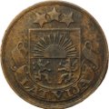 Монета 2 сантима 1928 Латвия