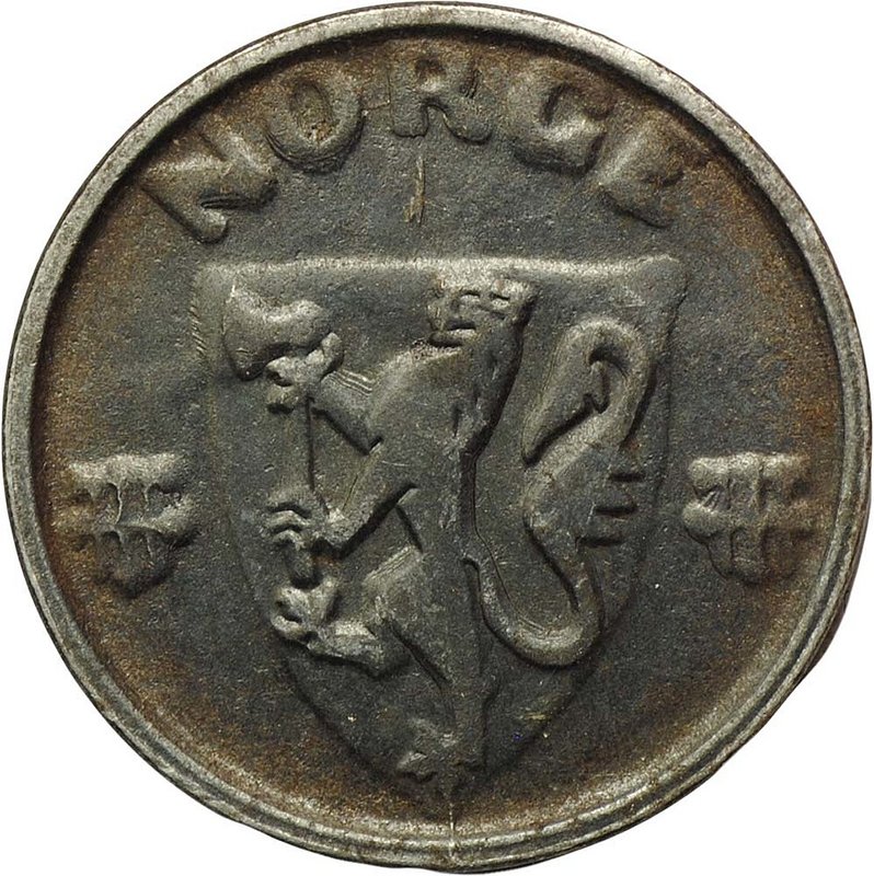 Монета 1 эре 1942 Норвегия