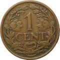 Монета 1 цент 1929 Нидерланды