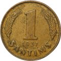 Монета 1 сантим 1937 Латвия