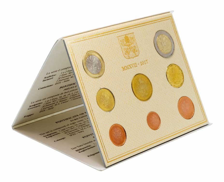 Набор монет евро 2017 Ватикан