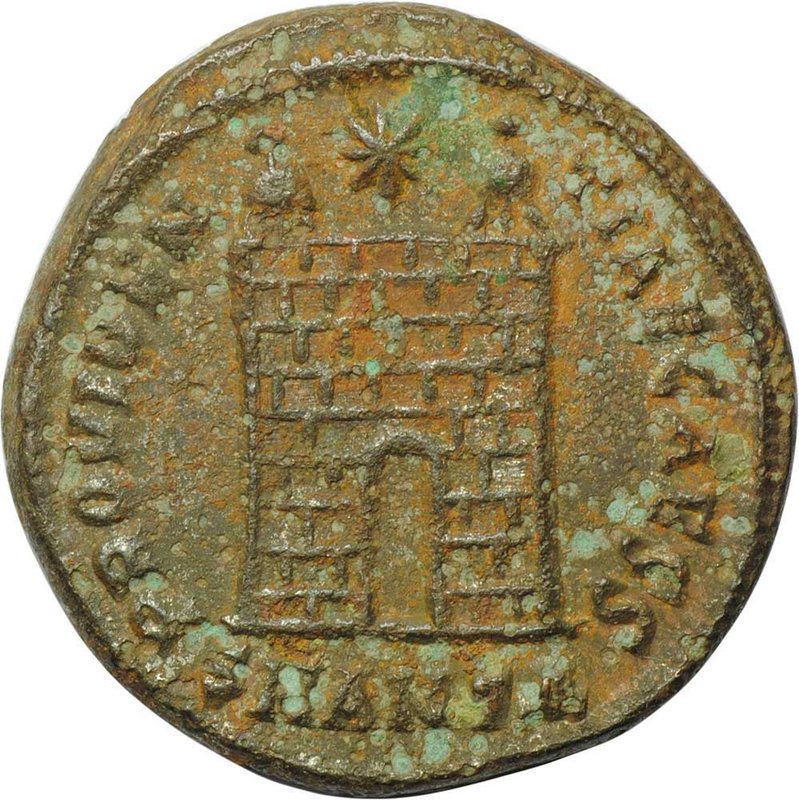 Монета Нуммий 317-340 годов Константин II Римская Империя