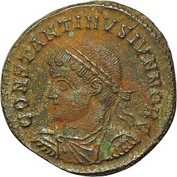 фото для Монета Нуммий 317-340 годов Константин II Римская Империя Аверс