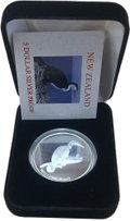 Монета 5 долларов 2002 Дельфин Гектора серебро Новая Зеландия