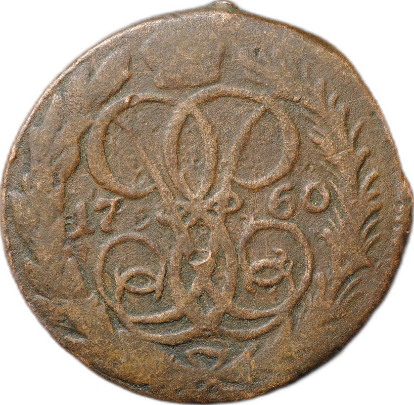 Монета Денга 1760