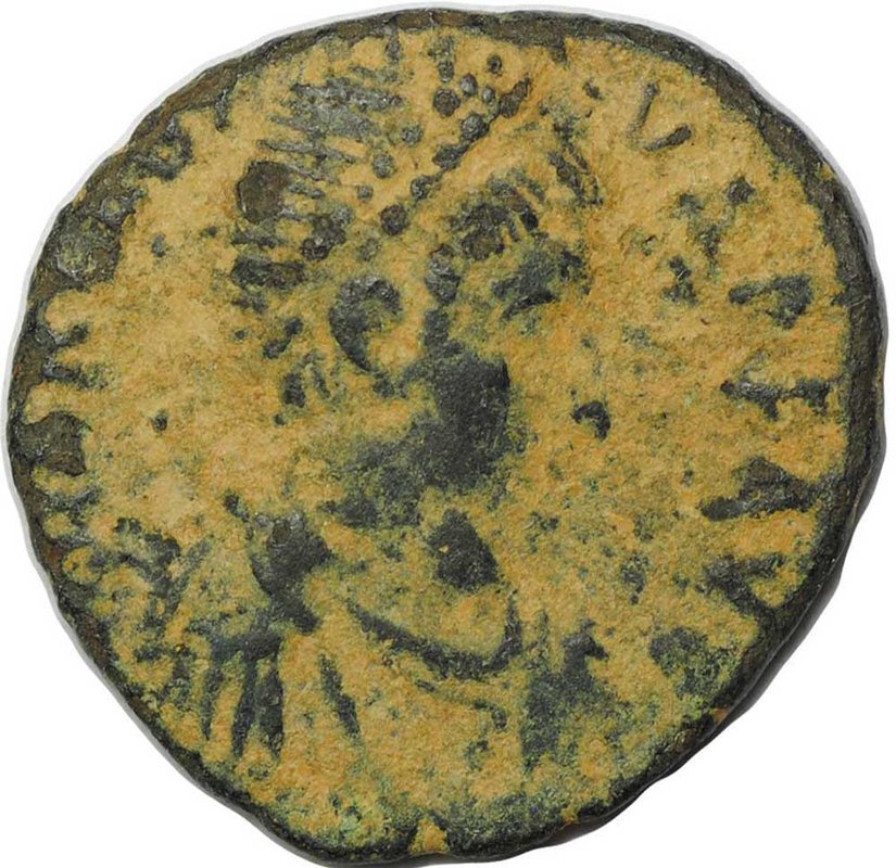 Монета Нуммий 364-378 годов Валент Римская Империя