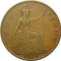 Монета 1 пенни 1929 Великобритания
