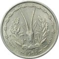Монета 1 франк 1963 Западная Африка
