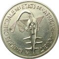 Монета 100 франков 1969 Западная Африка