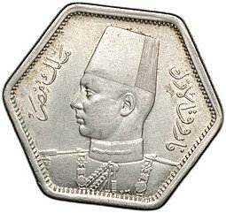 фото для Монета 2 пиастра 1944 Египет Аверс