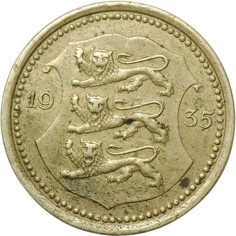 Монета 20 центов 1935 Эстония
