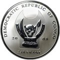 Монета 240 франков 2008 Большая пятёрка Африки - Африканский слон Конго