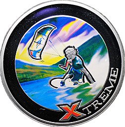 фото для Монета 10 динар (динеров) 2008 Экстрим - Кайтсерфинг Андорра Аверс