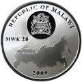 Монета 20 квача 2009 Исаакиевский Собор Санкт Петербург Малави