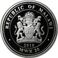 Монета 20 квача 2010 Константиновский дворец Санкт-Петербург Малави