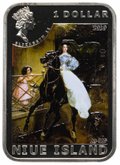 Монета 1 доллар 2010 Карл Брюллов Остров Ниуэ
