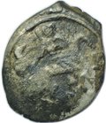 Монета Денга Василий II Темный 1425-1446 Великое княжество Московское Русская легенда 4 строки / Всадник K H
