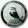 Монета 1 доллар 2020 Кукабарра 30 лет Австралия
