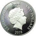 Монета 2 доллара 2018 Дерево Жизни Ниуэ