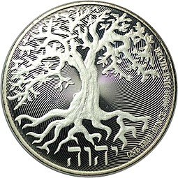 фото для Монета 2 доллара 2018 Дерево Жизни Ниуэ Аверс