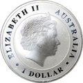 Монета 1 доллар 2014 Гребнистый крокодил Австралия