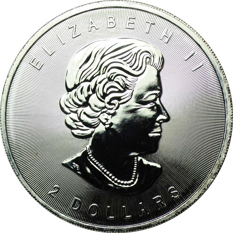 Монета 2 доллара 2015 Серый волк Канада