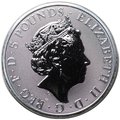 Монета 5 фунтов 2020 Звери Королевы - Белый лев Мортимера Великобритания