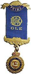 фото для Масонская медаль Ордена Буйволов 1946 Primo Harmonic Lodge Аверс