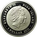 Монета 1 доллар 2011 Лунный календарь - Год Дракона Ниуэ
