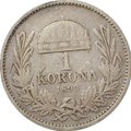 Монета 1 крона 1893 Австро-Венгрия
