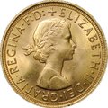 Монета 1 соверен (фунт) 1958 Великобритания
