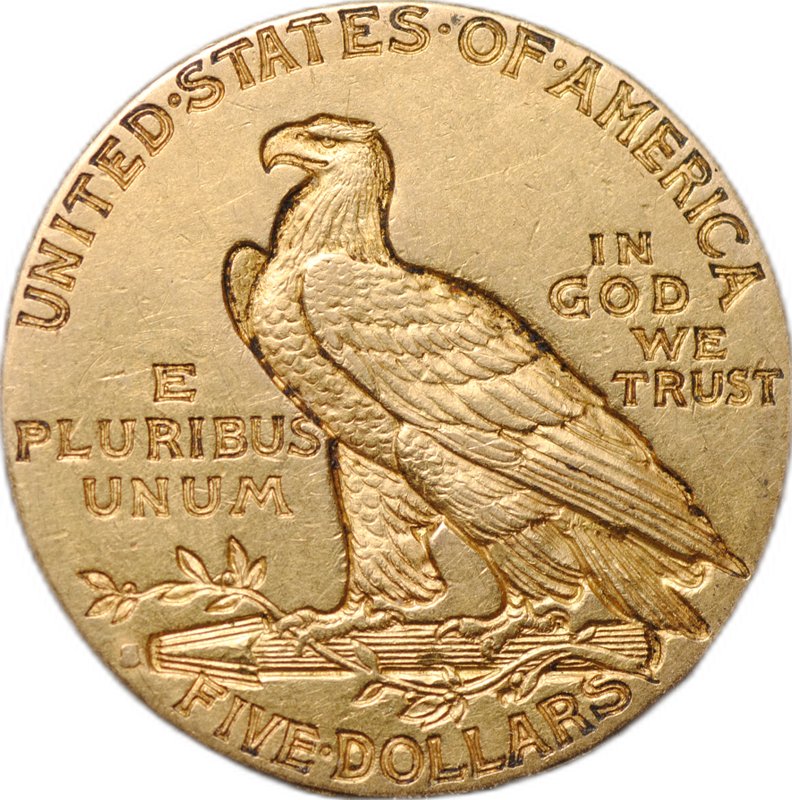 Монета 5 долларов 1911 Голова индейца США