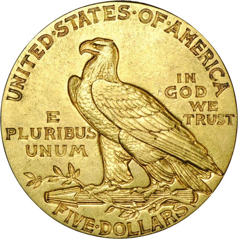 Монета 5 долларов 1913 Голова индейца США