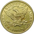 Монета 5 долларов 1881 США