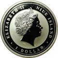 Монета 1 доллар 2008 Год Крысы - Удача Ниуэ