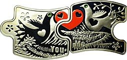 фото для Монета 1 доллар 2011 Любовь You & Me Ниуэ Аверс