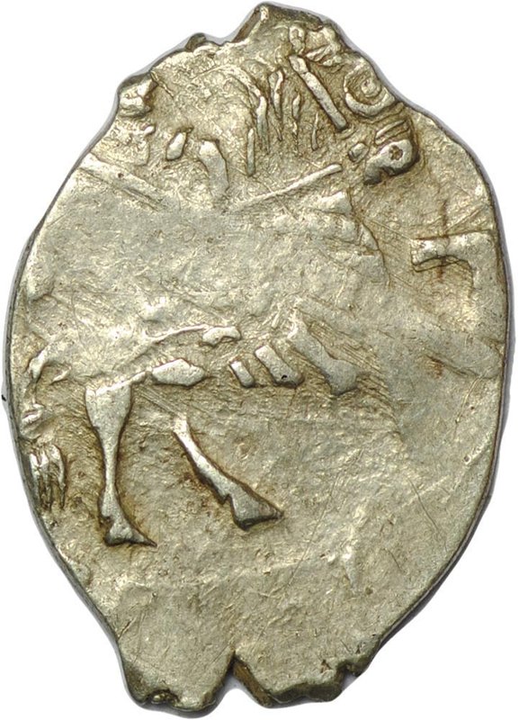 Монета Копейка Борис Федорович Годунов без букв, Москва