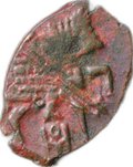 Монета Копейка медная 1655-1663 о/М Алексей Михайлович Москва Старый двор Медный бунт