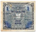 Банкнота 1 марка 1944 Германия Третий рейх Оккупация Союзными войсками 